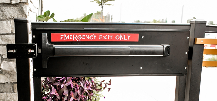 emergency push bar installation in Susanville